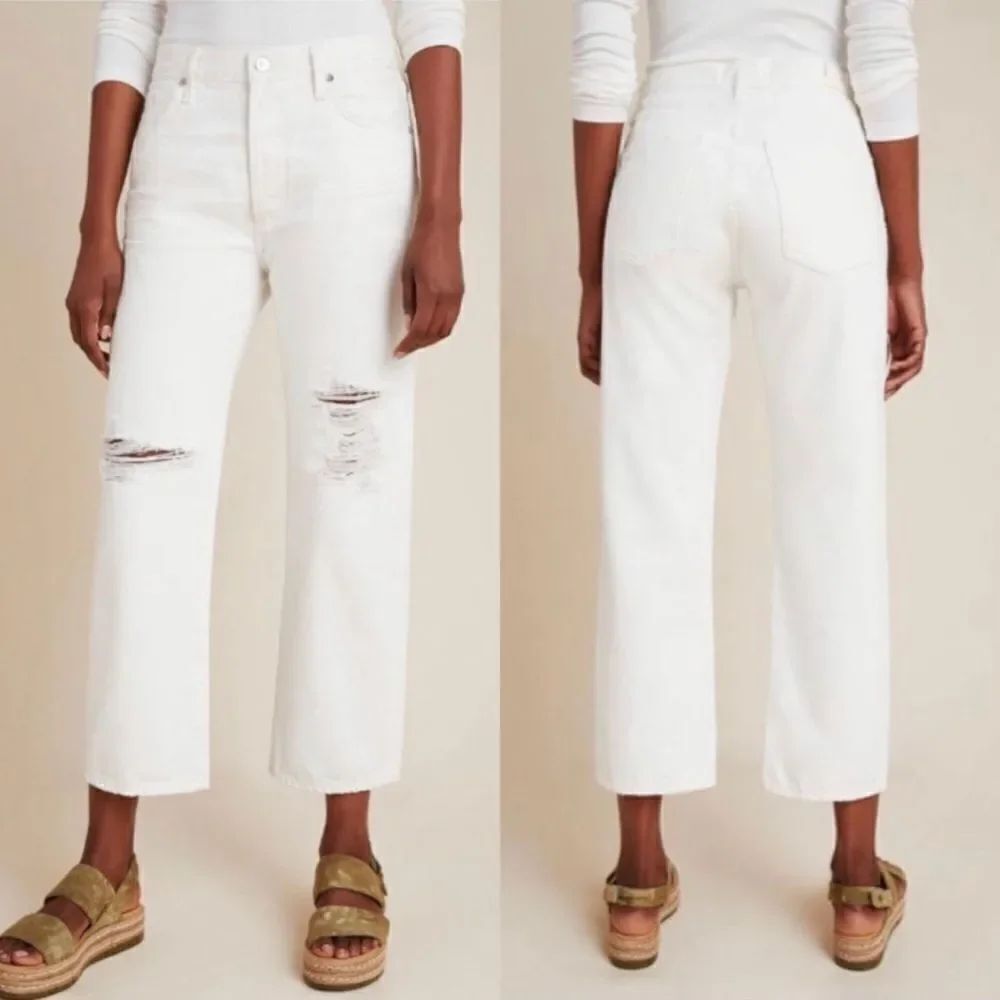Citizens of Humanity NWT Emery High Rise Relaxed Crop in Moonstone Size 25